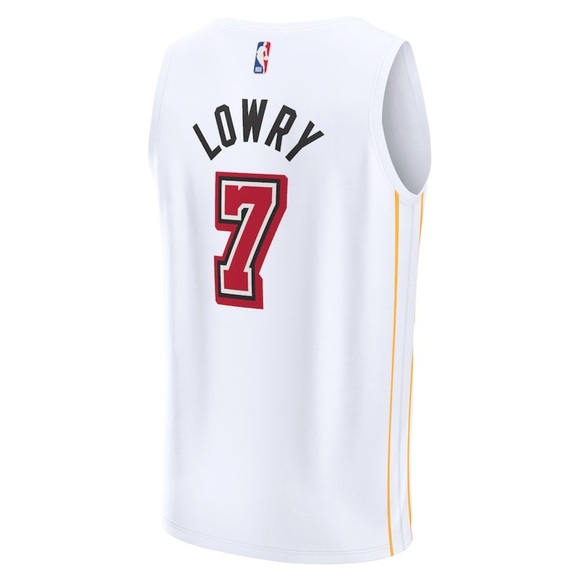 New Miami Heat Kyle Lowry Fanatics White 2022/23 Fastbreak Jersey City - Picture 3 of 3